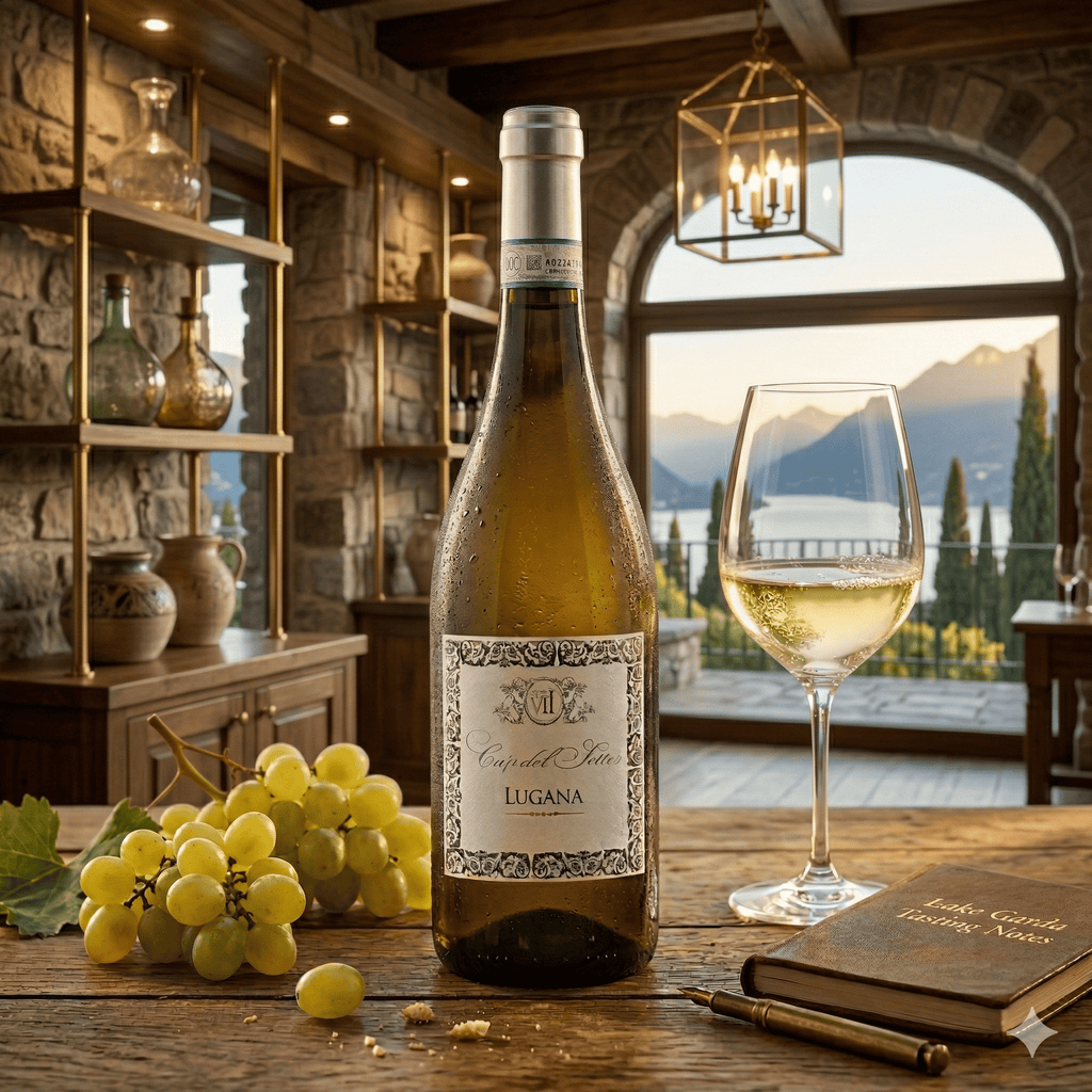 Lugana 2025 - Vinho Branco - Vinho Branco italiano servido em taça, ideal para harmonização