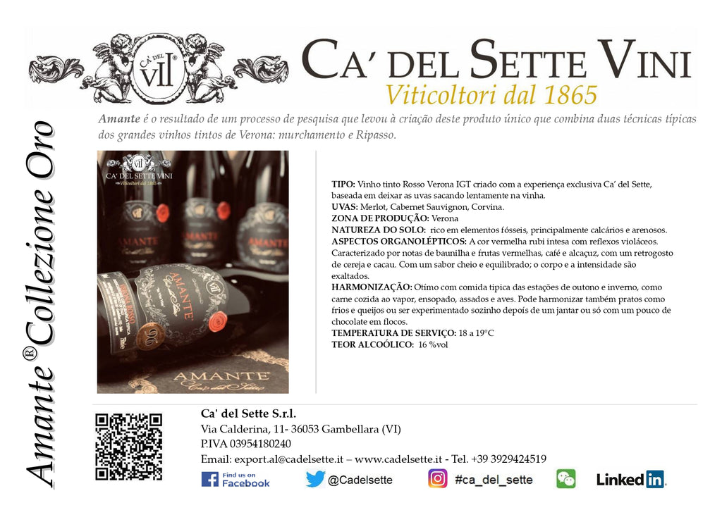 Amante Oro 2019 Vinho Tinto Premium - Imagem 7