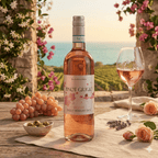 Pinot Grigio 2024 - Vinho Rosé - Vinho Rosé italiano servido em taça, ideal para harmonização