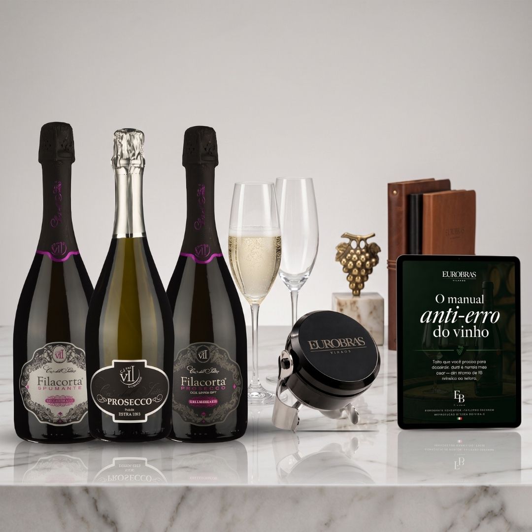 Kit com 3 Espumantes Italianos + Brindes