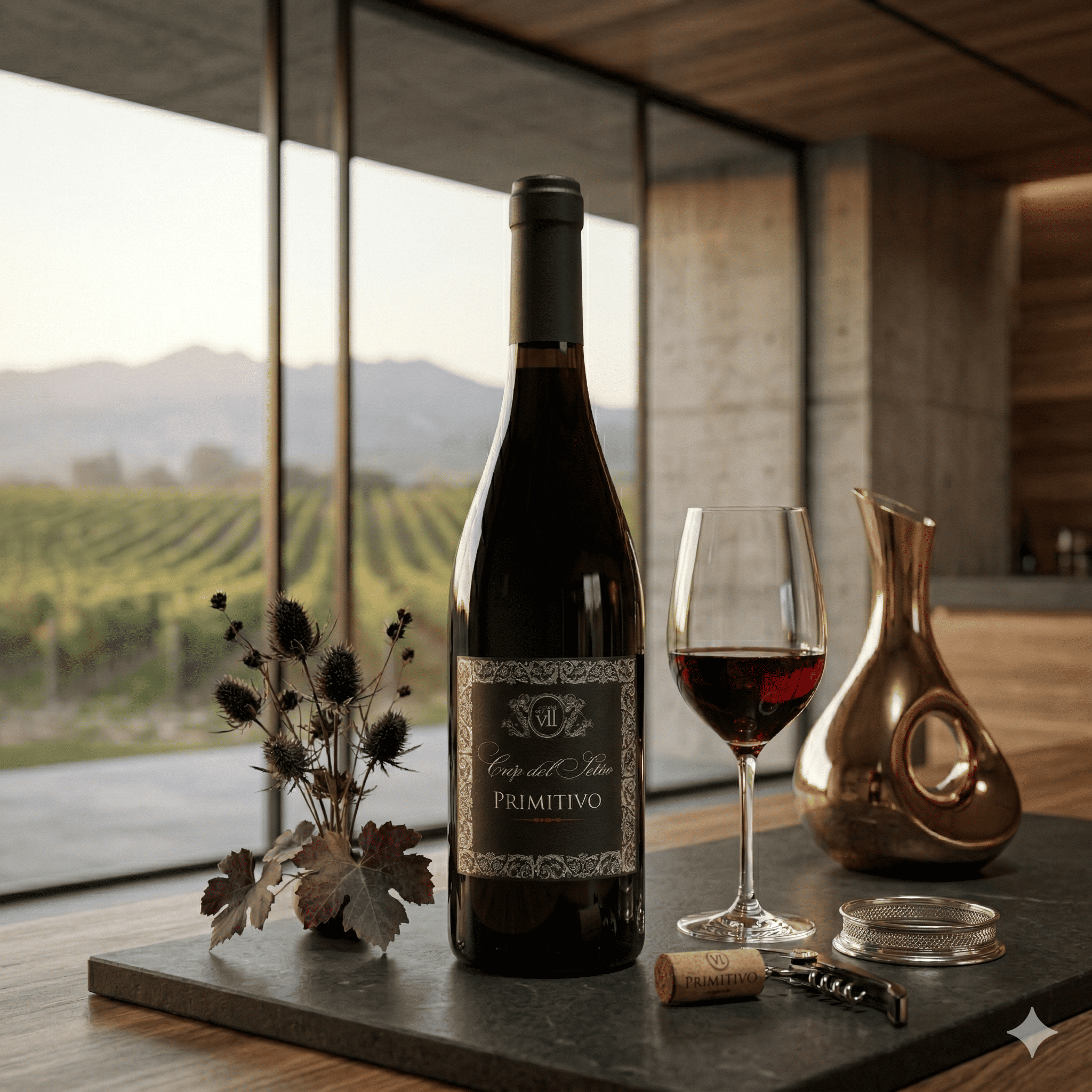 Ficha técnica do Primitivo 2021 - Vinho Tinto - vinho tinto italiano com informações de safra e uvas