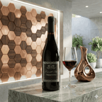 Primitivo 2021 - Vinho Tinto - Rótulo e detalhes da garrafa de vinho tinto italiano Ca' del Sette
