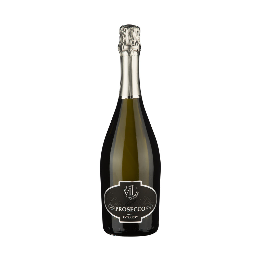 Garrafa de Prosecco Extra Dry 2024 - Espumante - Espumante italiano Ca' del Sette importado da região de Veneto