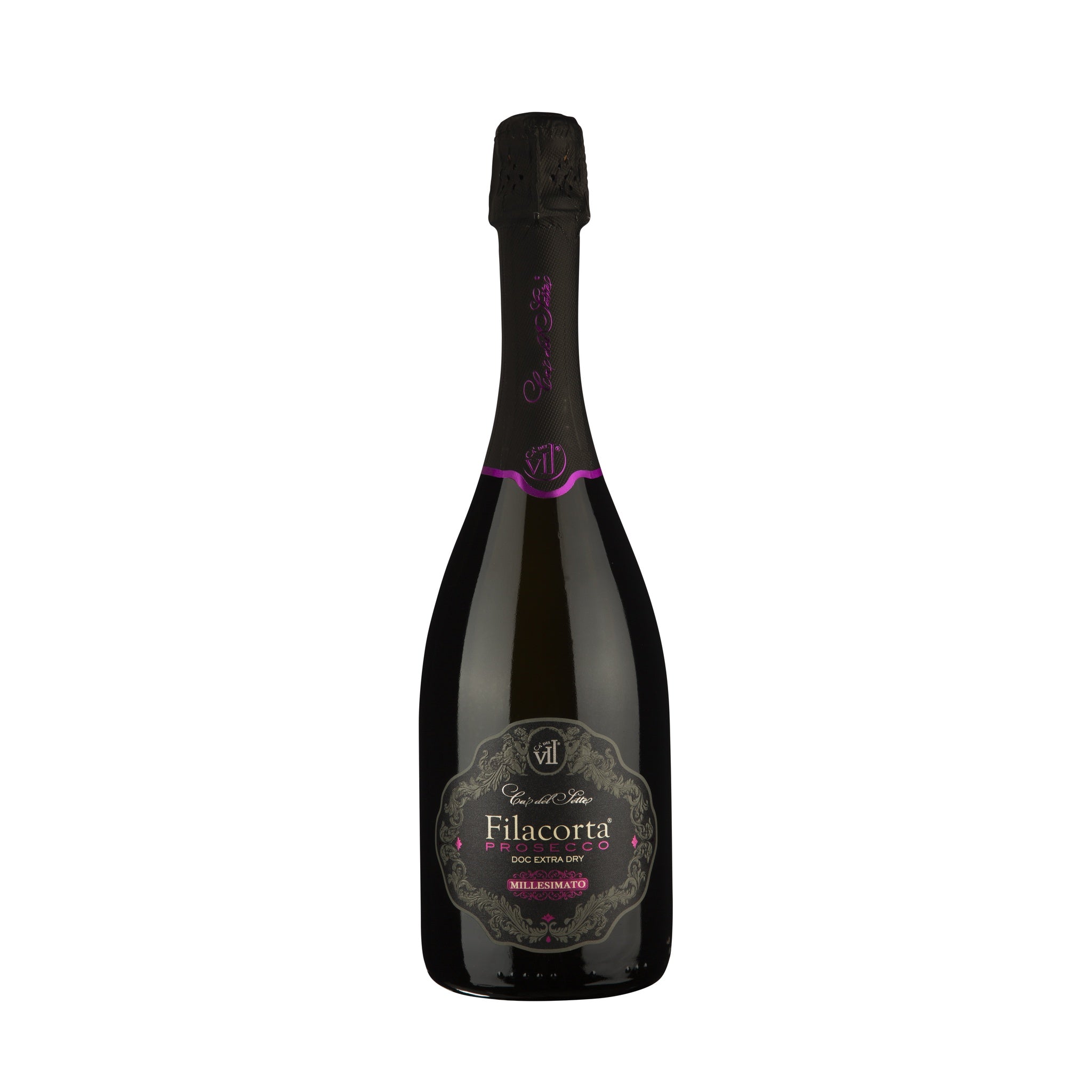 Garrafa de Filacorta Prosecco 2022 - Espumante - Espumante italiano Ca' del Sette importado da região de Veneto